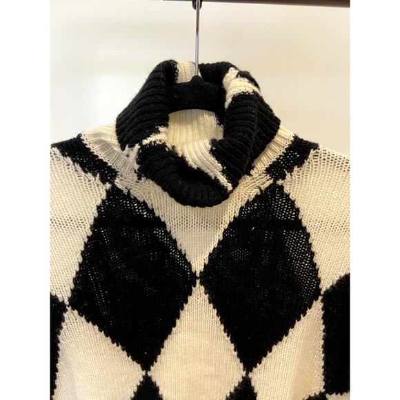 Valentino Roll-Neck Diamond Wool And Cashmere Sweater size XXS - Picture 4 of 10